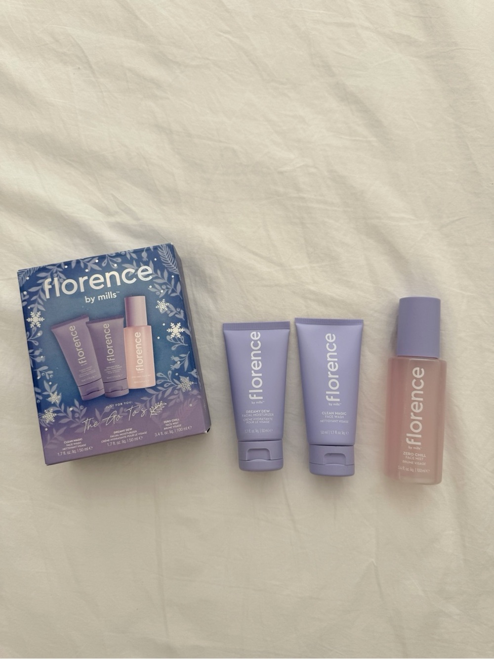 Florence by Mills Pink & Lavender Skincare Set